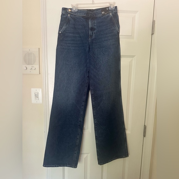 Express high rise dark wash jeans NWT - Picture 4 of 6